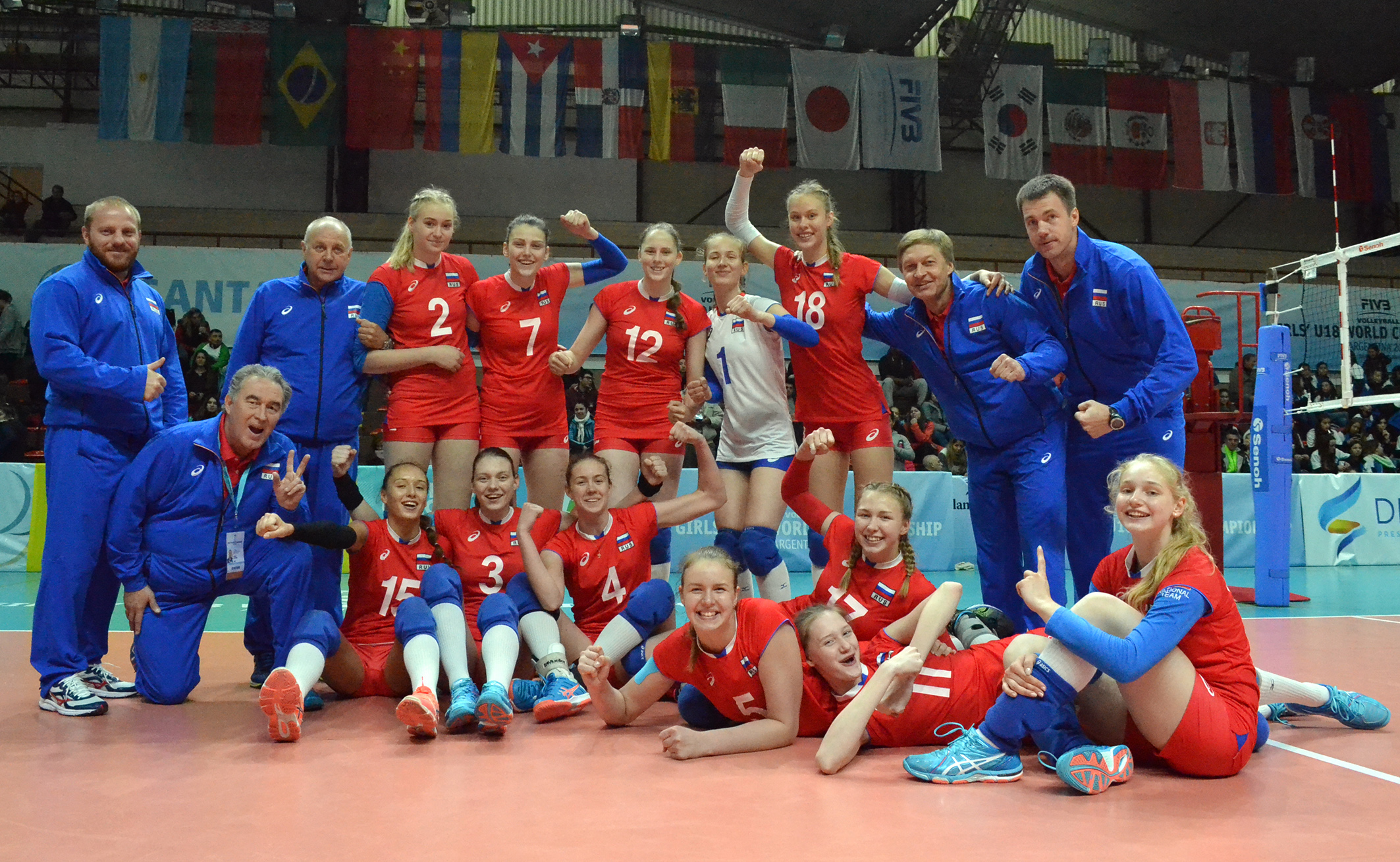 RussiaisallsmilesafterprevailingoverUSA Чемпионат мира U-18. Вторая победа россиянок