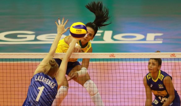 BrazilsPaulaBorgospikes Лига наций. Первый этап завершили поражением от хозяек